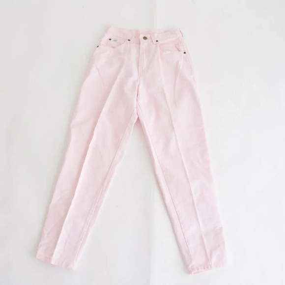 Vintage Chic Pink Barbie Tapered Leg  Denim Jeans - Picture 1 of 13
